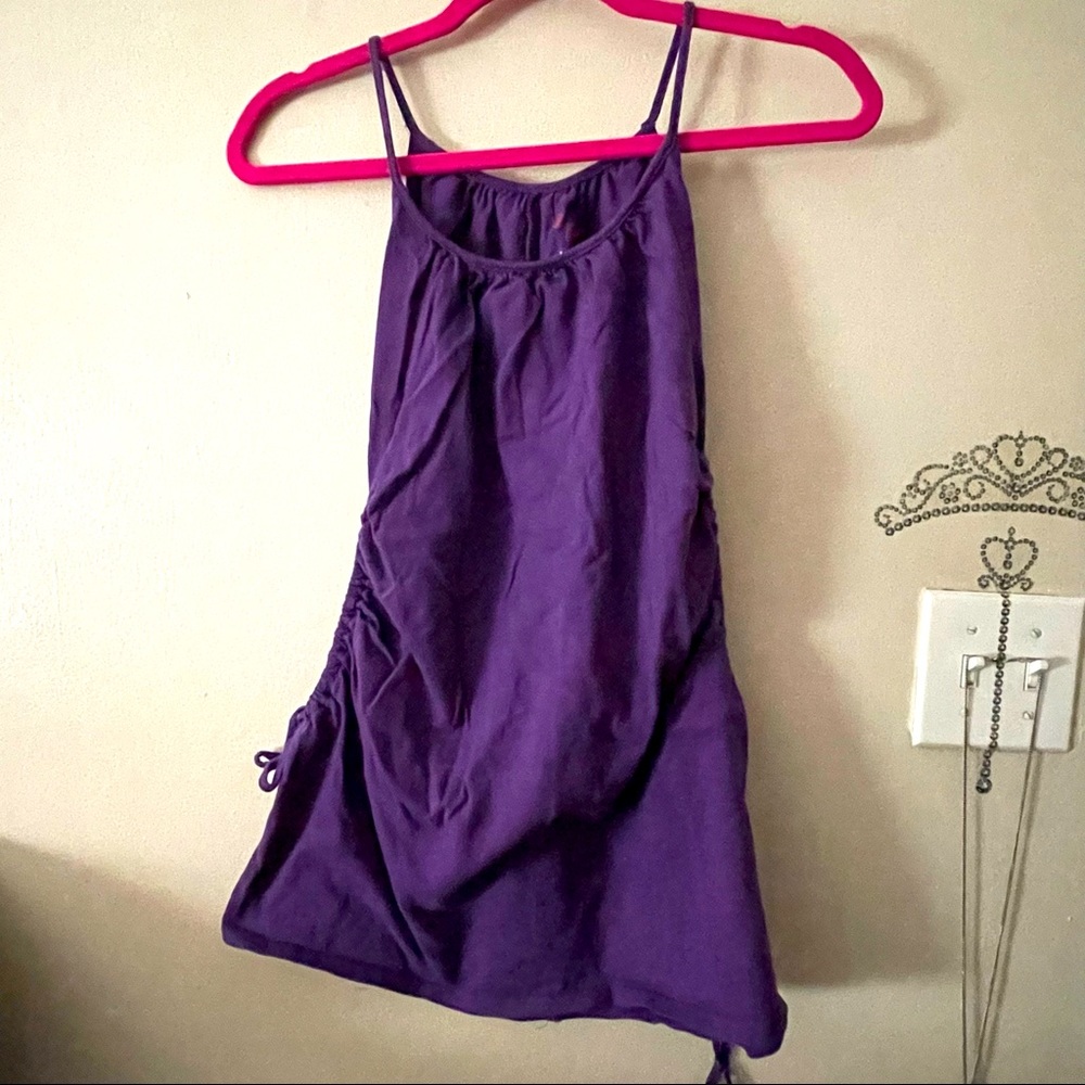 Purple cover up top